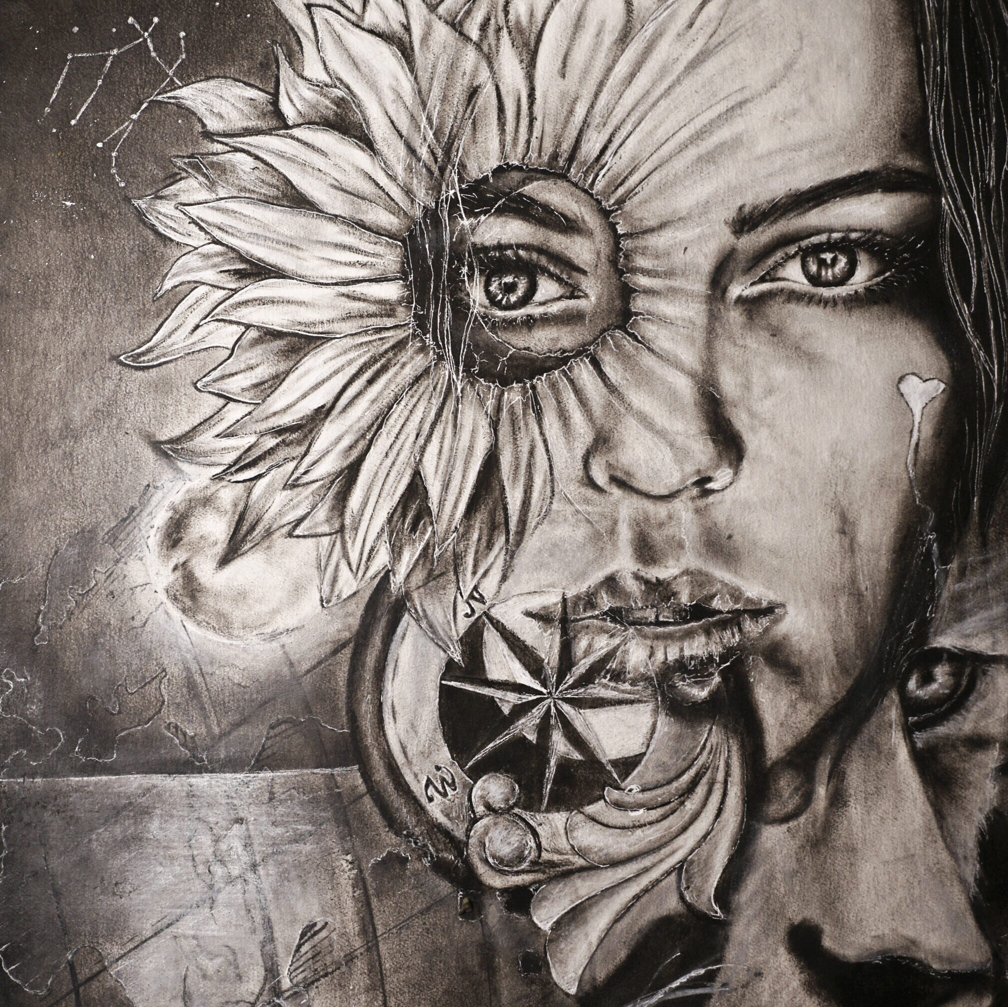 Compass - Art by Luis Saldana